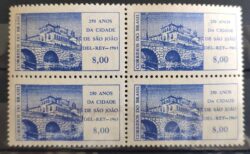 C 503 Selo Aniversario de Sao Joao del Rei Ponte Arquitetura 1963 Quadra 2
