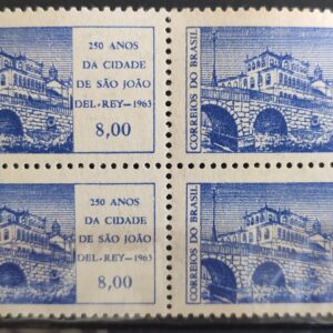 C 503 Selo Aniversario de Sao Joao del Rei Ponte Arquitetura 1963 Quadra 2