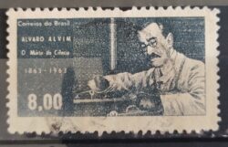 C 504 Selo Centenario Medico Alvim Saude 1963 Circulado 1
