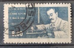 C 504 Selo Centenario Medico Alvim Saude 1963 Circulado 5