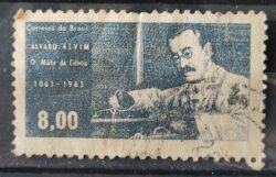 C 504 Selo Centenario Medico Alvim Saude 1963 Circulado 7