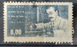 C 504 Selo Centenario Medico Alvim Saude 1963 Circulado 8