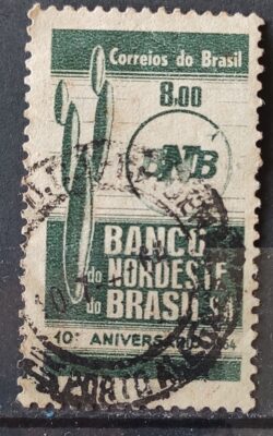 C 506 Selo Aniversario do Banco do Nordeste BNB Economia Cacto 1964 3