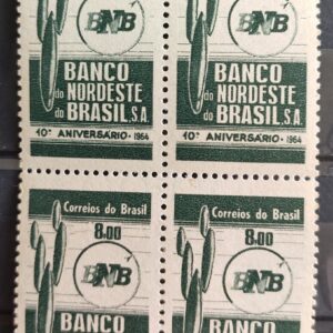 C 506 Selo Aniversario do Banco do Nordeste BNB Economia Cacto 1964 Quadra