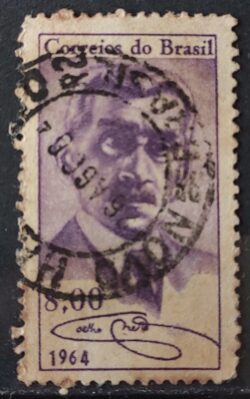 C 507 Selo Escritor Henrique Maximiliano Coelho Neto Literatura 1964 Circulado 1