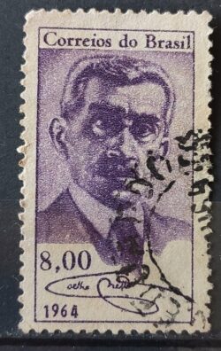 C 507 Selo Escritor Henrique Maximiliano Coelho Neto Literatura 1964 Circulado 2