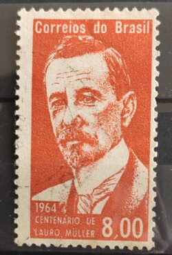 C 508 Selo Escritor Politico Lauro Muller 1964 3