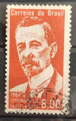C 508 Selo Escritor Politico Lauro Muller 1964 Circulado 1