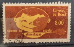 C 509 Selo Semana da Alimentacao Escolar Saude Educacao Crianca 1964 Circulado 1