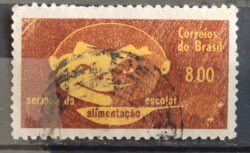 C 509 Selo Semana da Alimentacao Escolar Saude Educacao Crianca 1964 Circulado 2