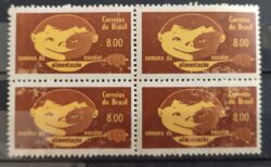 C 509 Selo Semana da Alimentacao Escolar Saude Educacao Crianca 1964 Quadra 1
