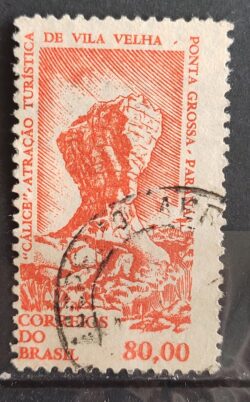 C 510 Selo Propaganda Turistica de Vila Velha Parana 1964 Circulado 2