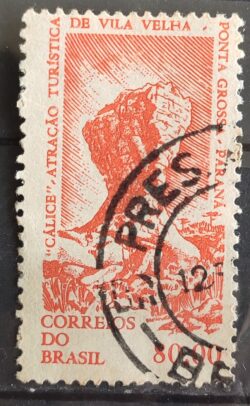 C 510 Selo Propaganda Turistica de Vila Velha Parana 1964 Circulado 5