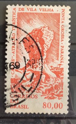 C 510 Selo Propaganda Turistica de Vila Velha Parana 1964 Circulado 6