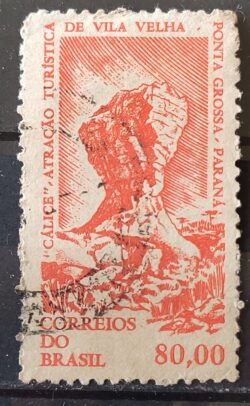 C 510 Selo Propaganda Turistica de Vila Velha Parana 1964 Circulado 9