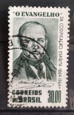 C 511 Selo Centenario da Codificacao Espirita Allan Kardec Espiritismo Religiao 1964 Circulado 1