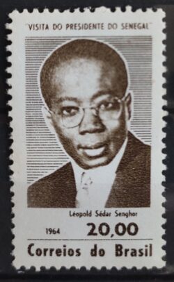 C 514 Selo Presidente do Senegal Leopold Sedar Senghor Personalidade 1964 1