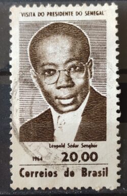 C 514 Selo Presidente do Senegal Leopold Sedar Senghor Personalidade 1964 Circulado 10