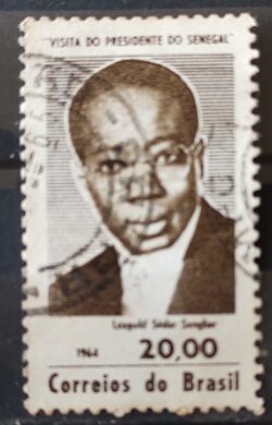 C 514 Selo Presidente do Senegal Leopold Sedar Senghor Personalidade 1964 Circulado 11