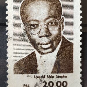 C 514 Selo Presidente do Senegal Leopold Sedar Senghor Personalidade 1964 Circulado 14