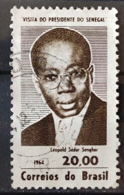 C 514 Selo Presidente do Senegal Leopold Sedar Senghor Personalidade 1964 Circulado 15