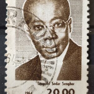 C 514 Selo Presidente do Senegal Leopold Sedar Senghor Personalidade 1964 Circulado 16