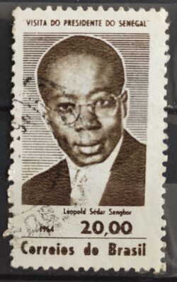 C 514 Selo Presidente do Senegal Leopold Sedar Senghor Personalidade 1964 Circulado 2