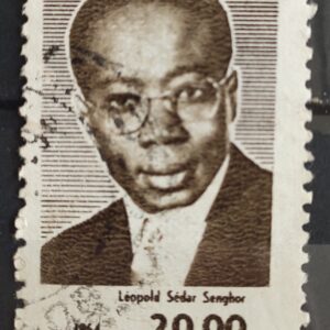 C 514 Selo Presidente do Senegal Leopold Sedar Senghor Personalidade 1964 Circulado 2