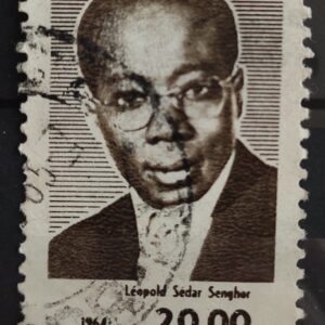 C 514 Selo Presidente do Senegal Leopold Sedar Senghor Personalidade 1964 Circulado 3