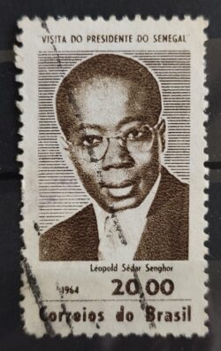 C 514 Selo Presidente do Senegal Leopold Sedar Senghor Personalidade 1964 Circulado 5