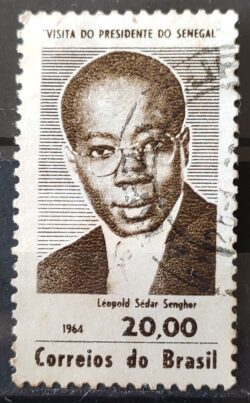 C 514 Selo Presidente do Senegal Leopold Sedar Senghor Personalidade 1964 Circulado 6