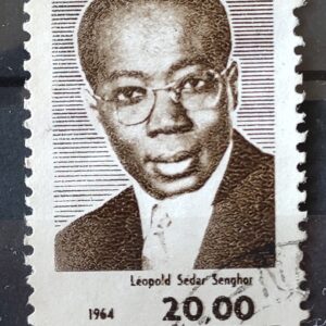 C 514 Selo Presidente do Senegal Leopold Sedar Senghor Personalidade 1964 Circulado 8