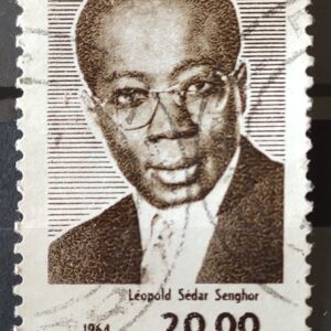 C 514 Selo Presidente do Senegal Leopold Sedar Senghor Personalidade 1964 Circulado 9