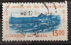 C 515 Selo 4 Centenario Cidade Rio de Janeiro Flamengo 1964 Circulado 1