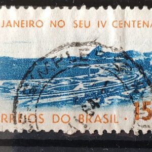 C 515 Selo 4 Centenario Cidade Rio de Janeiro Flamengo 1964 Circulado 10