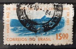C 515 Selo 4 Centenario Cidade Rio de Janeiro Flamengo 1964 Circulado 12