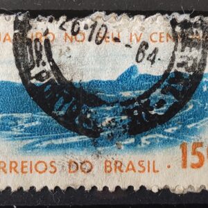 C 515 Selo 4 Centenario Cidade Rio de Janeiro Flamengo 1964 Circulado 12