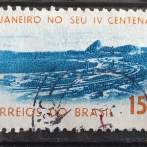 C 515 Selo 4 Centenario Cidade Rio de Janeiro Flamengo 1964 Circulado 2