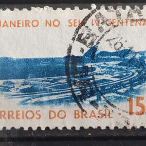 C 515 Selo 4 Centenario Cidade Rio de Janeiro Flamengo 1964 Circulado 3