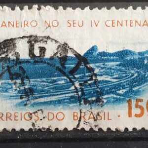 C 515 Selo 4 Centenario Cidade Rio de Janeiro Flamengo 1964 Circulado 5