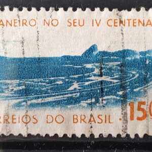 C 515 Selo 4 Centenario Cidade Rio de Janeiro Flamengo 1964 Circulado 8