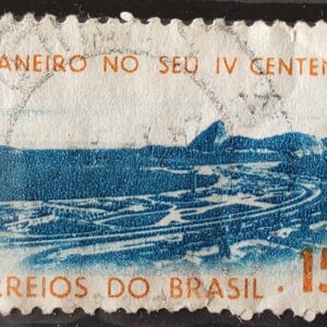 C 515 Selo 4 Centenario Cidade Rio de Janeiro Flamengo 1964 Circulado 9