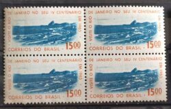 C 515 Selo 4 Centenario Cidade Rio de Janeiro Flamengo 1964 Quadra 1