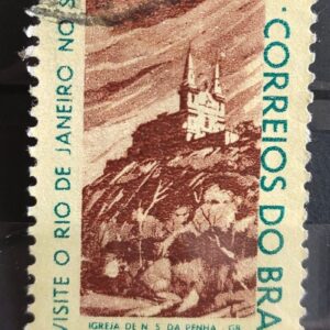 C 516 Selo 4 Centenario Cidade Rio de Janeiro Penha Igreja 1964 Circulado 4