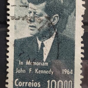 C 519 Selo Presidente dos Estados Unidos John Kennedy JFK Personalidade 1964 Circulado 3