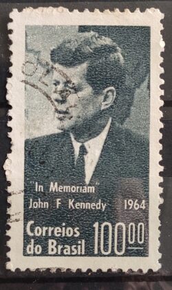 C 519 Selo Presidente dos Estados Unidos John Kennedy JFK Personalidade 1964 Circulado 5