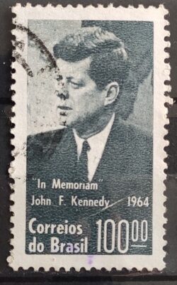 C 519 Selo Presidente dos Estados Unidos John Kennedy JFK Personalidade 1964 Circulado 6
