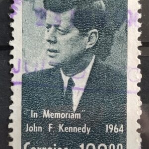 C 519 Selo Presidente dos Estados Unidos John Kennedy JFK Personalidade 1964 Circulado 7