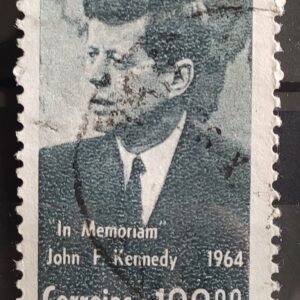 C 519 Selo Presidente dos Estados Unidos John Kennedy JFK Personalidade 1964 Circulado 9