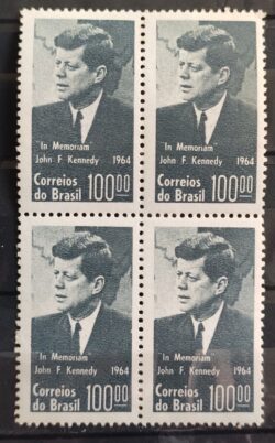 C 519 Selo Presidente dos Estados Unidos John Kennedy JFK Personalidade 1964 Quadra